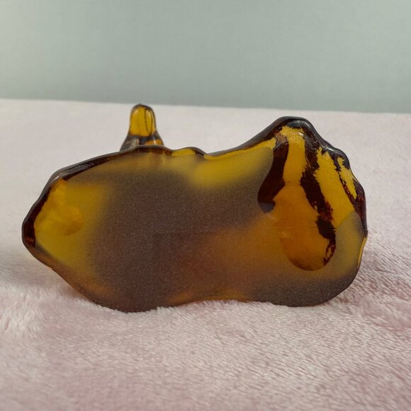 Fenton Handmade Amber Glass Horse Foal Figurine 4" Collectible Decor Vintage Mad - Picture 4 of 13